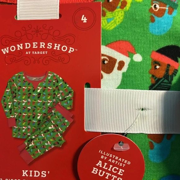🆕 Wondershop By Target Kids Two-Piece Pajama Set-Size 4 - Picture 5 of 5